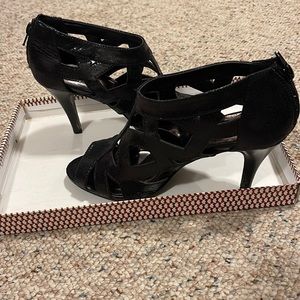 Strappy high heels